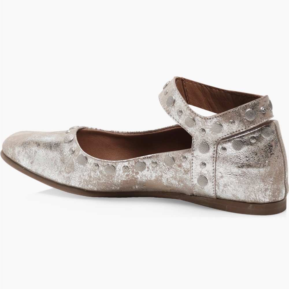 Free People Metallic Studded Leather Mystic Ballet Flats - Picture 3 of 7
